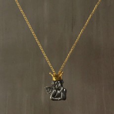 ANGEL CROWN PENDANT NECKLACE